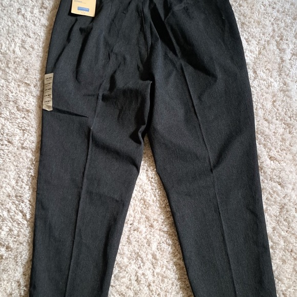 Dockers Woman Flat Front Stretch Pants Charcoal Gray 22W Medium NWT - Picture 3 of 7